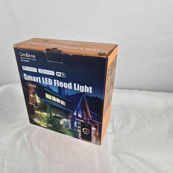 ToolAnt Omi Brite Smart LED Floodlight 2 Pack WiFi Model Q2-15 NIB - Picture 2 of 9